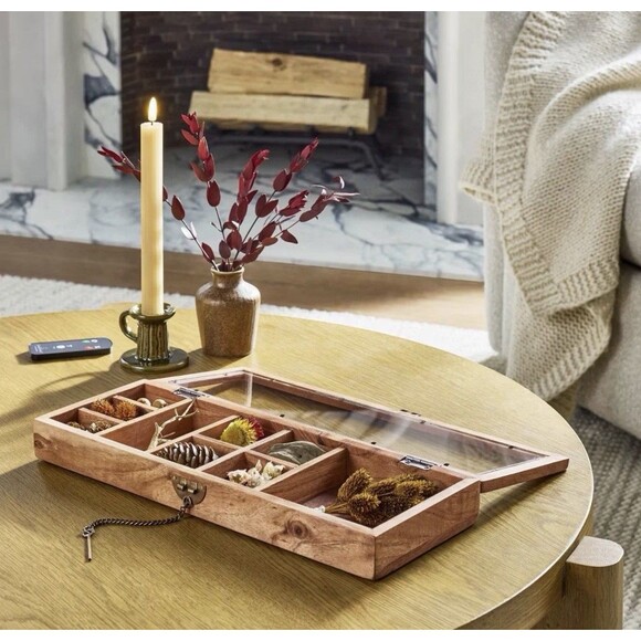 6pk Ribbed Flameless LED Taper Candles Honey - Hearth & Hand with Magnolia RARE - Picture 2 of 5